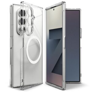 Dėklas Ringke Fusion Magnetic MagSafe Galaxy Z Fold 7, skaidrus
