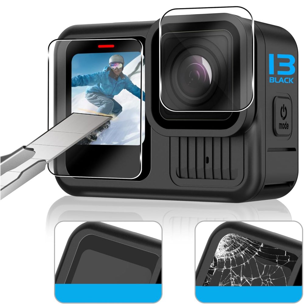 Apsauginis stiklas Tech-Protect Glass Fit+ GoPro Hero 9 / 10 / 11 / 12, 2 vnt., skaidrus - Image 3