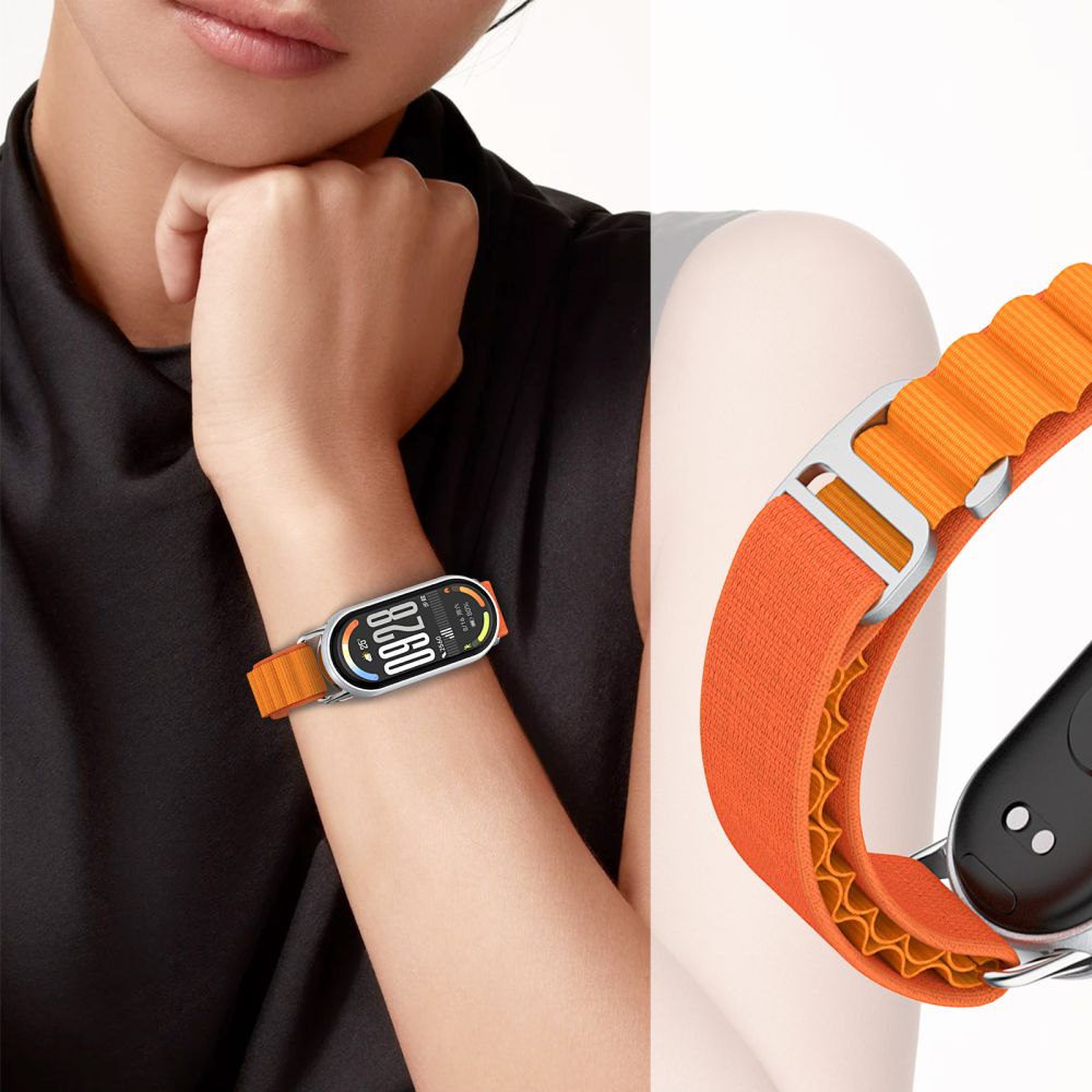 Dirželis Tech-Protect Nylon Pro Xiaomi Smart Band 8 / 9 / 10 / NFC, šviesiai auksinis - Image 3