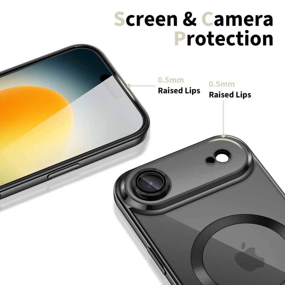 Dėklas Tech-Protect MagFlex iPhone Air, blizgus juodas - Image 3