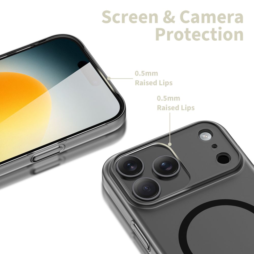 Dėklas Tech-Protect Magslim MagSafe iPhone 17 Pro, matinis juodas - Image 3