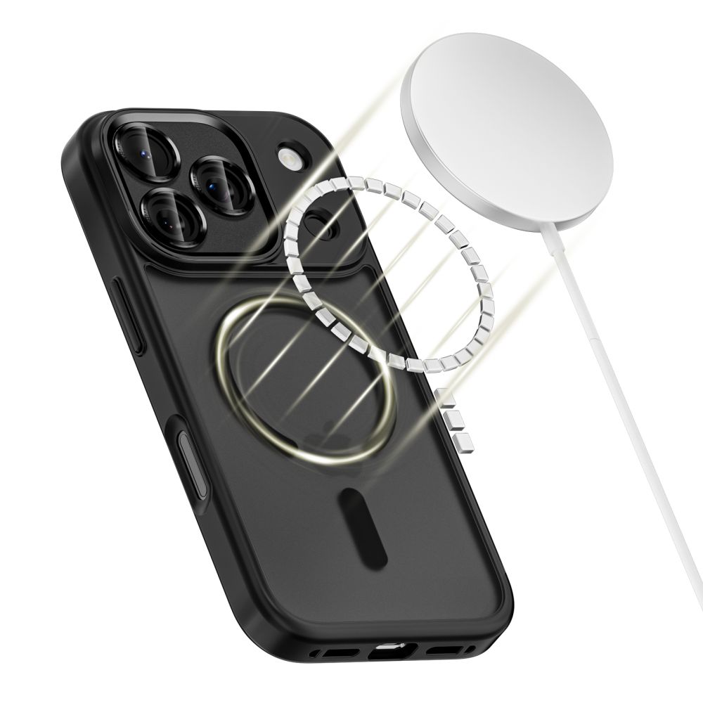 Dėklas Tech-Protect MagCam MagSafe iPhone 17 Pro Max, matinis juodas - Image 3