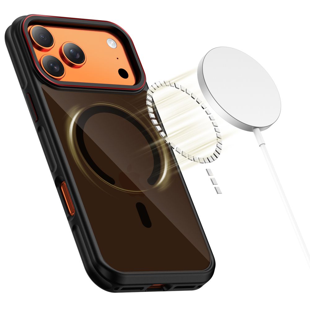 Dėklas Tech-Protect MagHybrid MagSafe iPhone 17 Pro, juodas/raudonas - Image 3