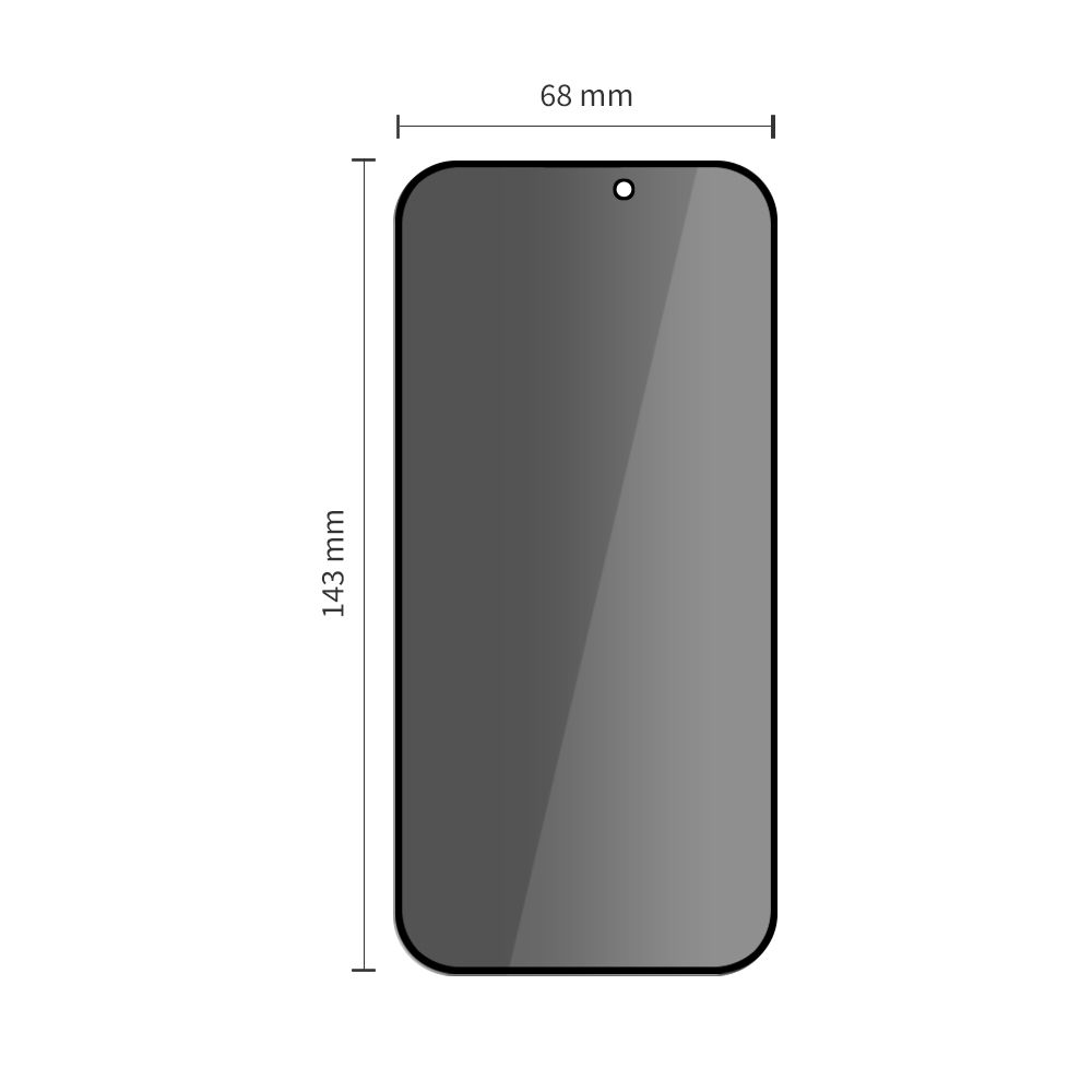 Privatumo apsauginis stiklas Tech-Protect Quick Set Spy+ iPhone 12 / 12 Pro, 2 vnt. - Image 3