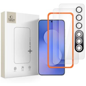 Apsauginis stiklas Tech-Protect Easy Set+ 3 vnt. Galaxy S25 FE, skaidrus
