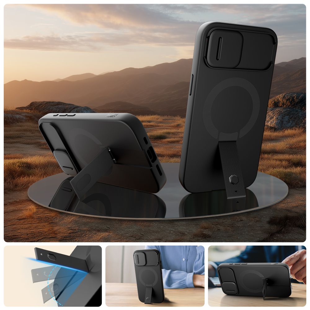Dėklas Tech-Protect Kevlar Aura MagSafe iPhone 16e / 17e, juoda-oranžinė - Image 7