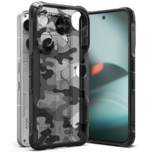 Dėklas Ringke Fusion X Nothing Phone 3, camo juodas