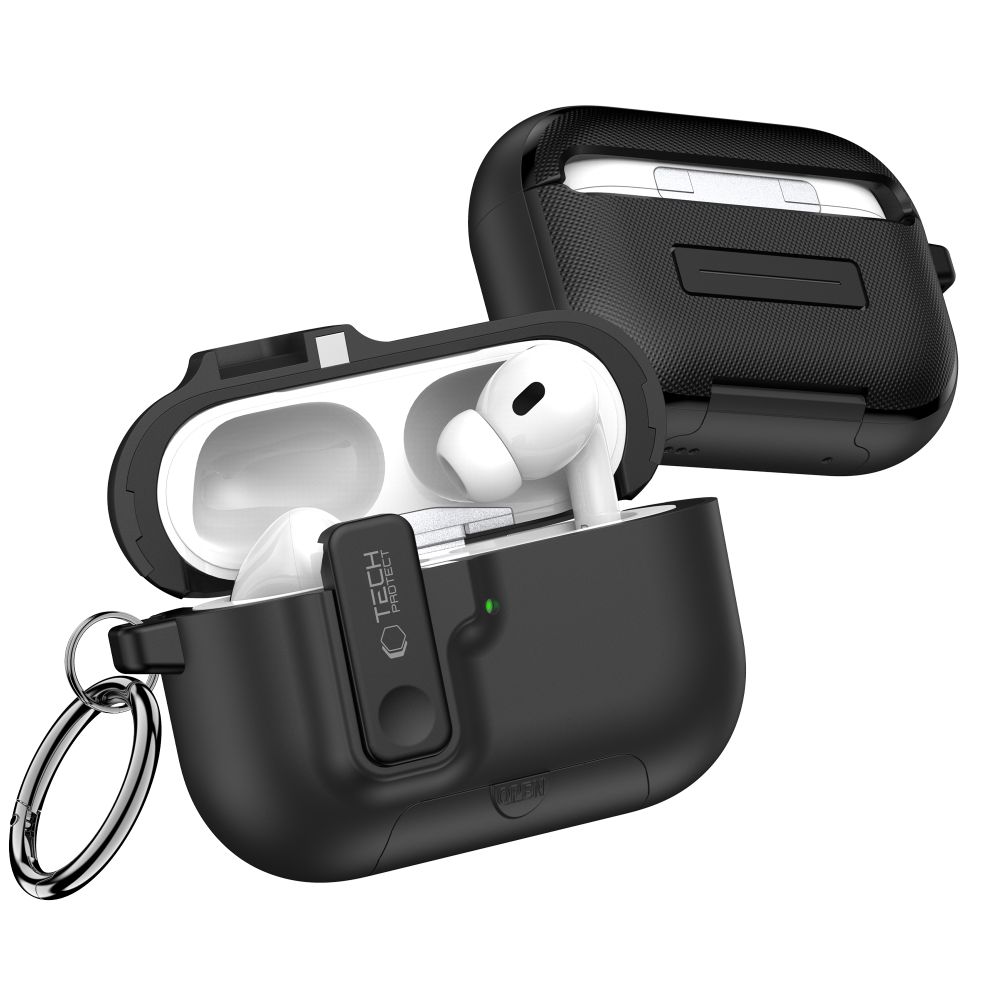 Dėklas Tech-Protect Slim Hook Apple AirPods Pro 3, juodas - Image 3
