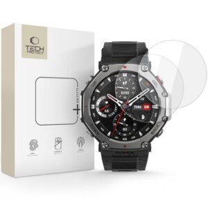 Apsauginis stiklas Tech-Protect Glass Fit+ Amazfit T-Rex 3 Pro 48mm, 2 vnt., skaidrus