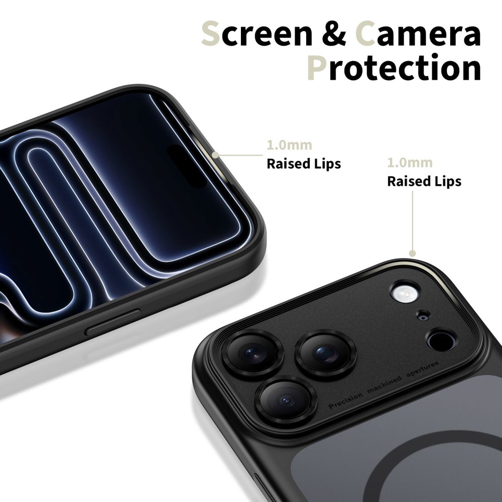 Dėklas Tech-Protect Magpeak MagSafe iPhone 17 Pro, matinis juodas - Image 3