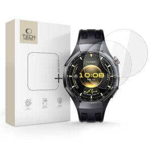 Apsauginis stiklas Tech-Protect Glass Fit+ Huawei Watch GT 6 Pro (46 mm), skaidrus, 2 vnt.