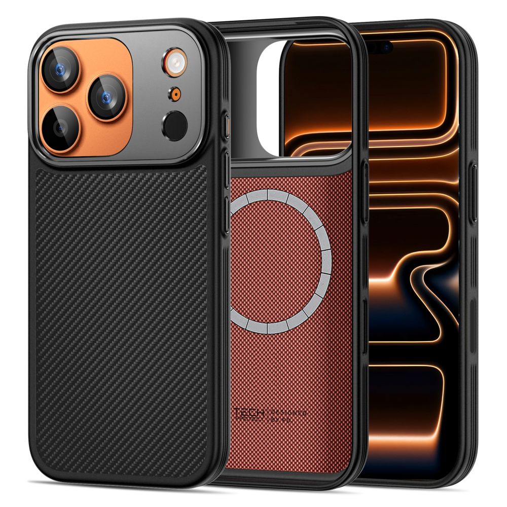 Dėklas Tech-Protect Kevlar Aramid CC MagSafe iPhone 17 Pro, juodas - Image 4