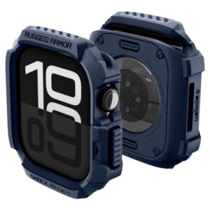 Dėklas Spigen Rugged Armor V2 Apple Watch 10/11 (42 mm), tamsiai mėlynas