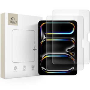 Apsauginis stiklas Tech-Protect Glass Fit+ iPad Pro 11 (5/6 kartos, 2024-2025), 2 vnt., skaidrus