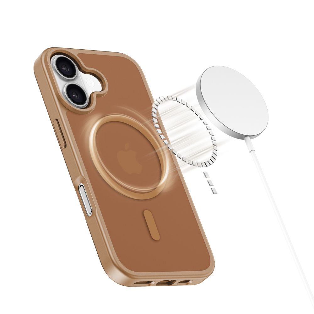 Dėklas Tech-Protect BasicMag MagSafe iPhone 17, matinis rudas - Image 3