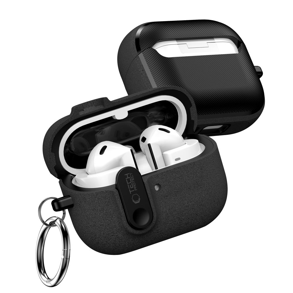 Dėklas Tech-Protect Slim Hook Samsung Galaxy Buds 3 / 3 FE / 3 Pro, juodas - Image 3