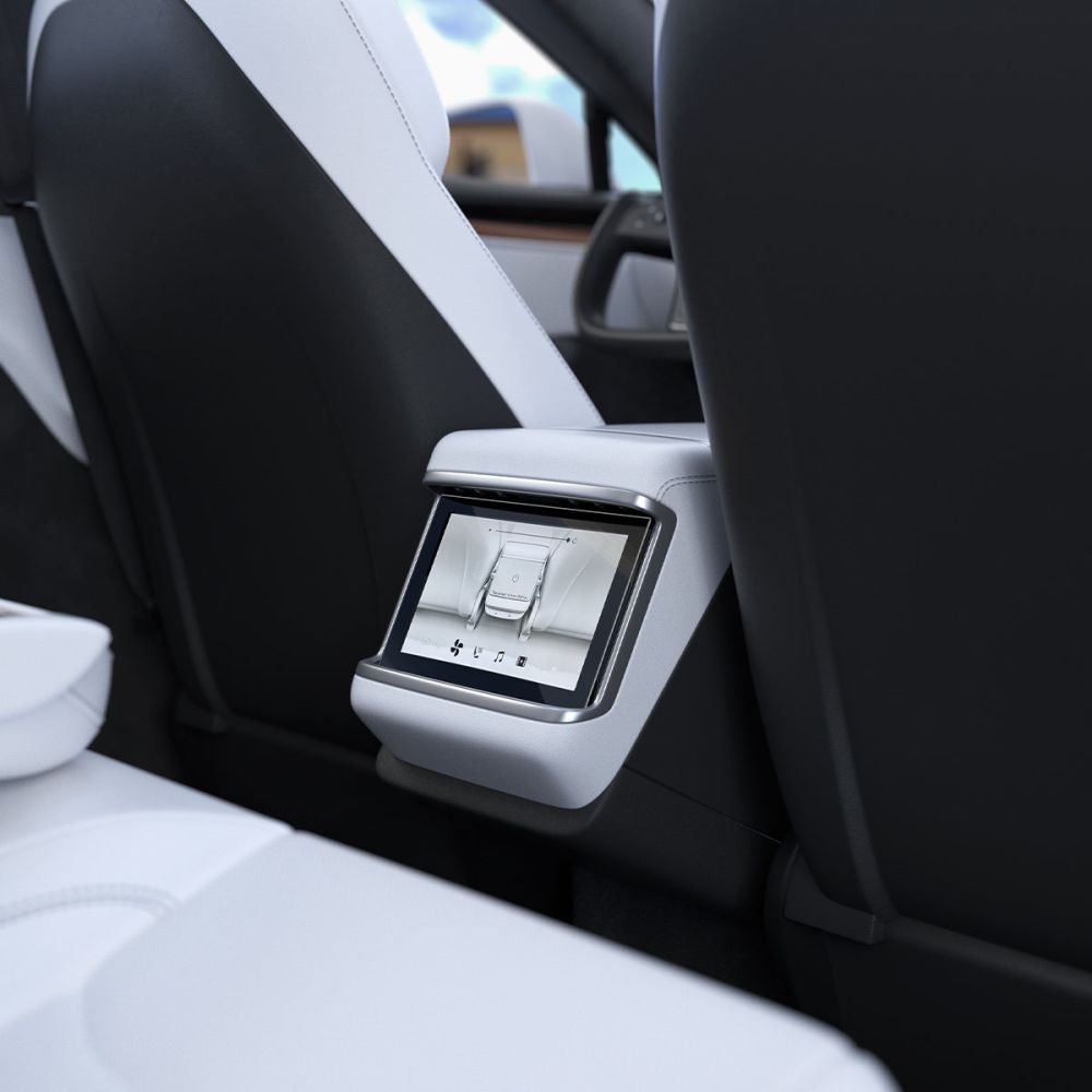Apsauginis stiklas Spigen Glas.tR Slim Tesla Model X 2021/2022 / Model S 2021/2022, juodas - Image 4