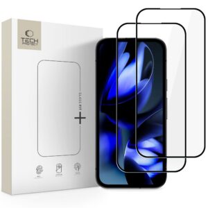 Apsauginis stiklas Tech-Protect Glass Fit+ Google Pixel 9A / 10A, 2 vnt., juodas