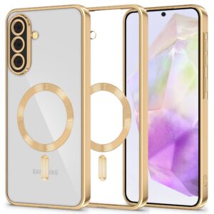 Dėklas Tech-Protect MagFlex MagSafe Samsung Galaxy A37 5G, blizgus auksinis