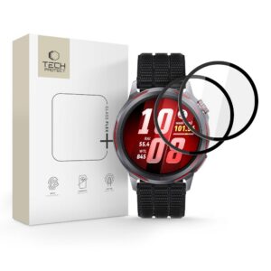 Apsauginis stiklas Tech-Protect Glass Flex+ Huawei Watch GT Runner 2, 2 vnt., juodas