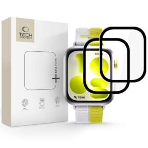 Apsauginis stiklas Tech-Protect Glass Flex+ Huawei Watch Fit 5, 2 vnt., juodas