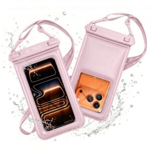 Dėklas Tech-Protect UWC7 Universal Waterproof, rožinis