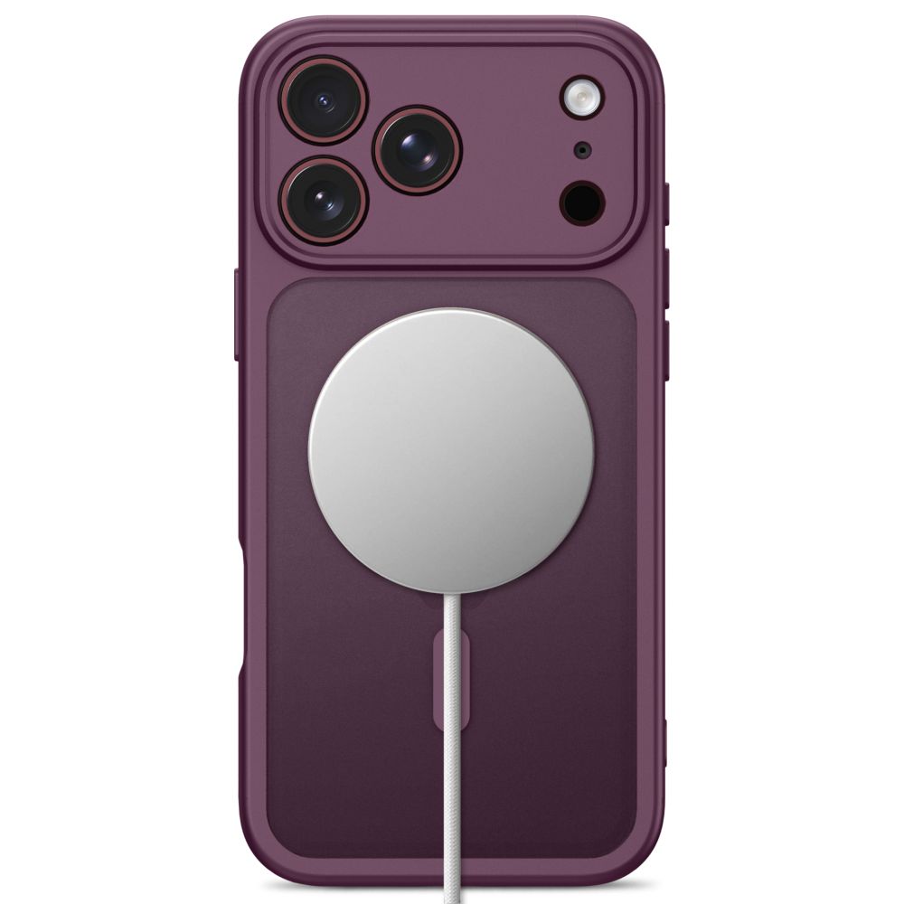 Dėklas Tech-Protect BasicMag MagSafe iPhone 17 Pro / 18 Pro, matinis tamsiai vyšninis - Image 4