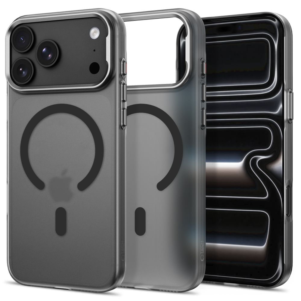 Dėklas Tech-Protect MagZero MagSafe iPhone 17 Pro / 18 Pro, matinis juodas