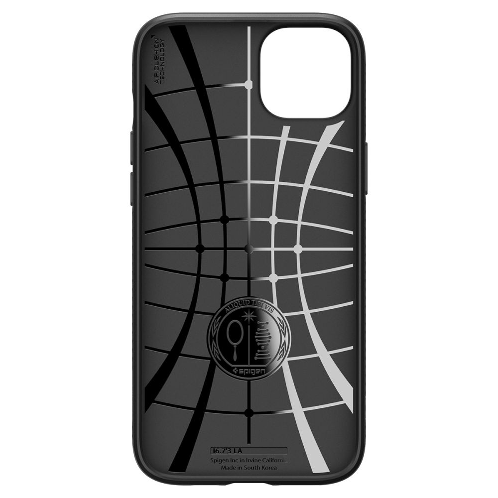 Dėklas Spigen Liquid Air iPhone 15 Matinis Juodas - Image 4
