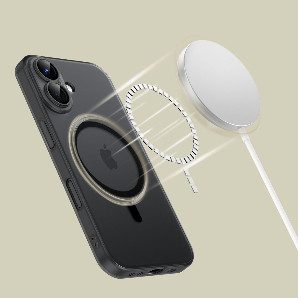 Dėklas Tech-Protect Magslim Magsafe iPhone 16, matinis juodas - Image 2
