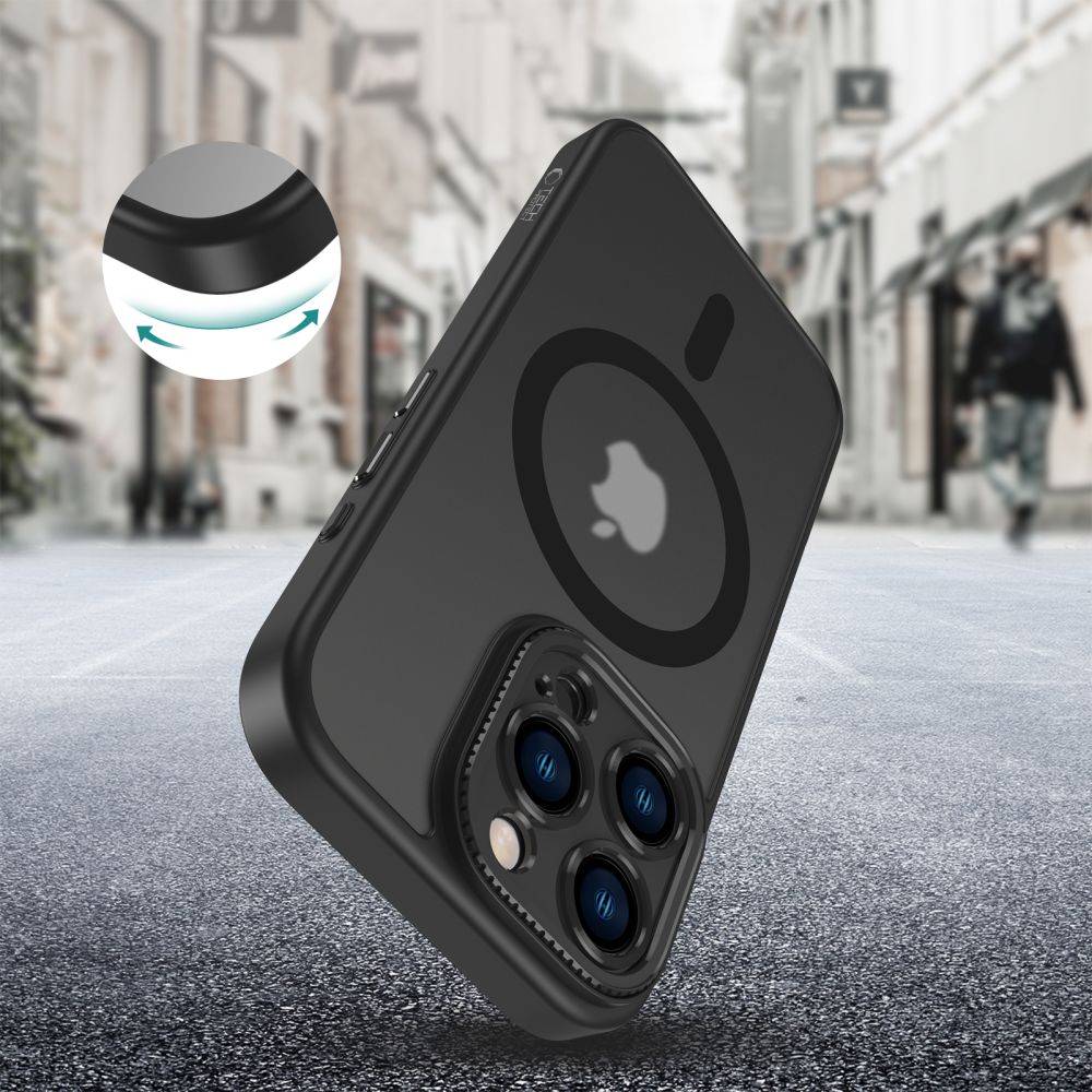 Dėklas Tech-Protect MagCam MagSafe iPhone 16 Pro, matinis juodas - Image 4