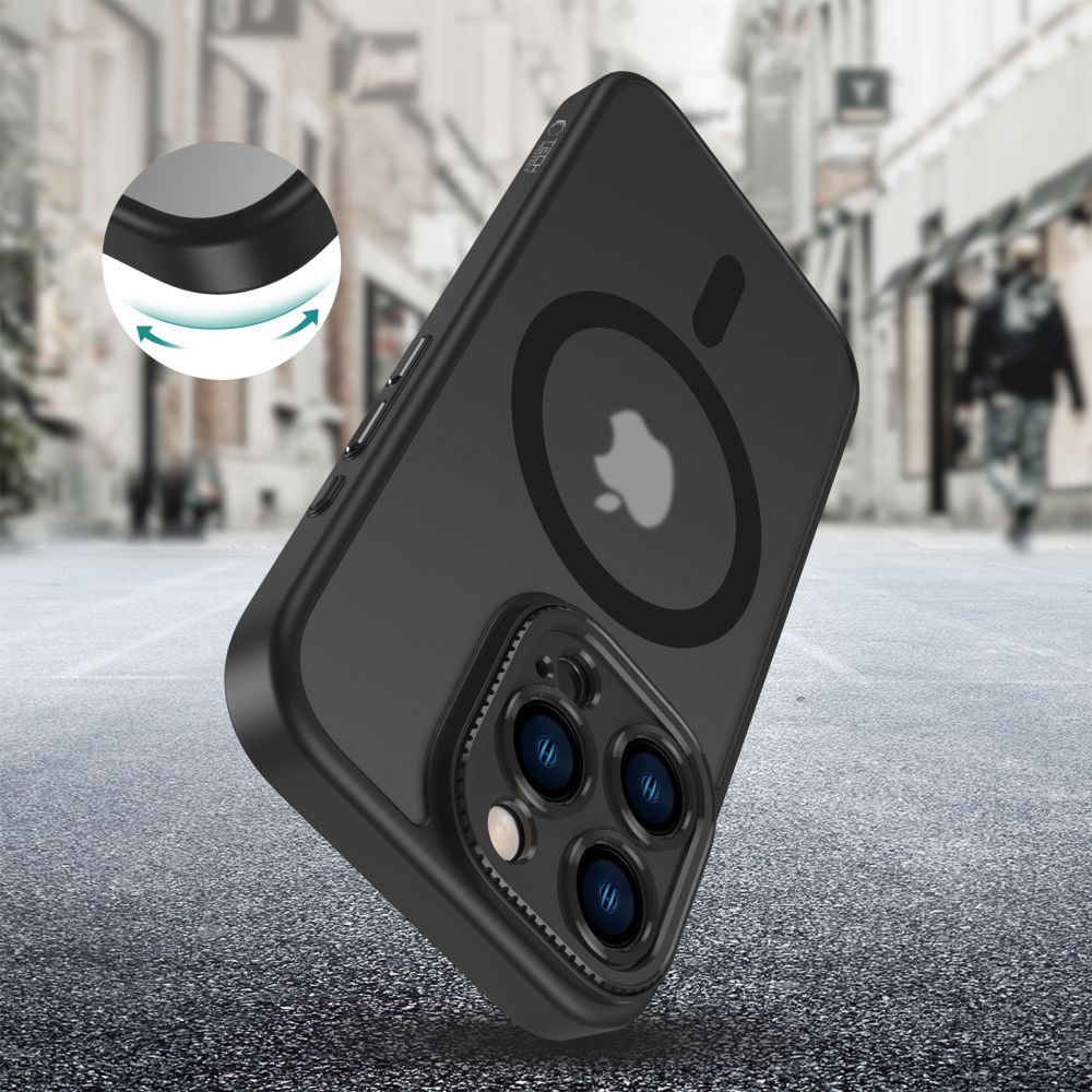 Dėklas Tech-Protect MagCam MagSafe iPhone 16 Pro Max, matinis juodas - Image 4
