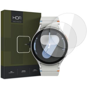 Apsauginis stiklas Hofi Glass Pro+ Samsung Galaxy Watch 4 / 5 / 6 / 7 / FE (40 mm), 2 vnt., skaidrus