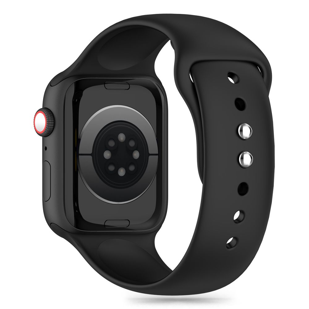 Dirželis Tech-Protect Silicone Apple Watch 8 / 9 / 10 / 11 / SE (40 / 41 / 42 mm), juodas - Image 2