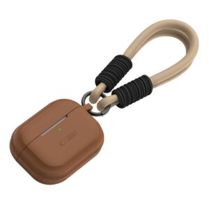 Dėklas Tech-Protect Silicone Rope Apple AirPods Pro 1/2, šokoladinis rudas