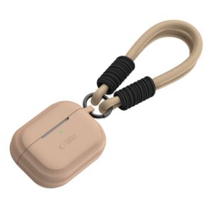 Dėklas Tech-Protect Silicone Rope Apple AirPods Pro 1/2, šviesiai rudas
