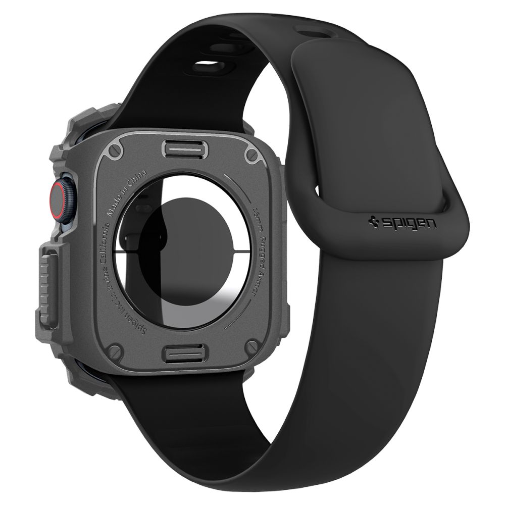 Dėklas Spigen Rugged Armor Apple Watch 10 / 11 (46 mm), tamsiai pilkas - Image 5