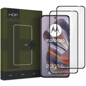 Apsauginis stiklas Hofi Glass Pro+ 2 vnt. Motorola Edge 50 Neo / 60 Neo, juodas