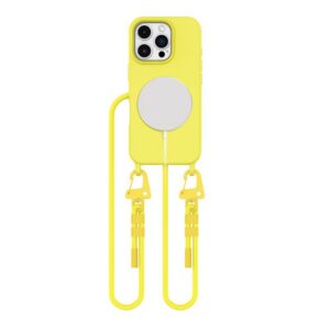 Dėklas Tech-Protect Magnecklace MagSafe iPhone 16 Pro Max, geltonas