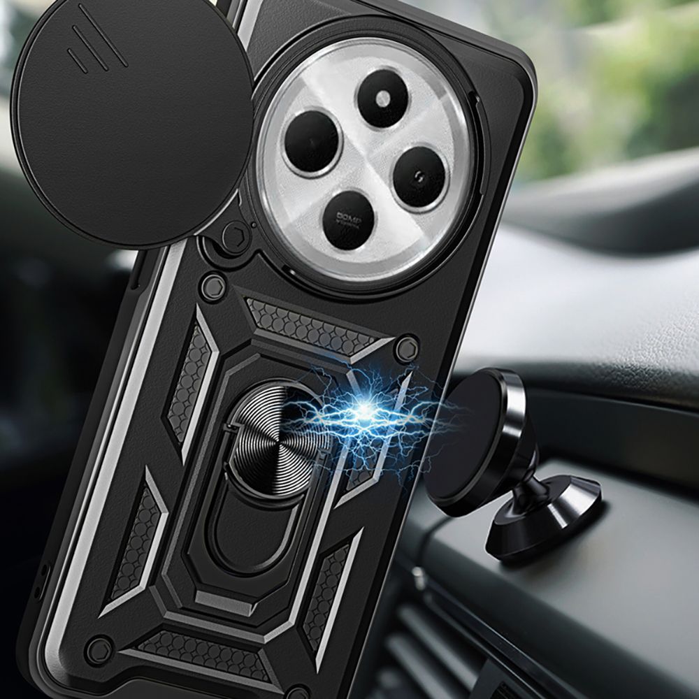 Dėklas Tech-Protect Camshield Pro Xiaomi Redmi 14C / Poco C75, juodas - Image 3