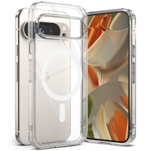 Dėklas Ringke Fusion Magnetic MagSafe Google Pixel 9 / 9 Pro, skaidrus