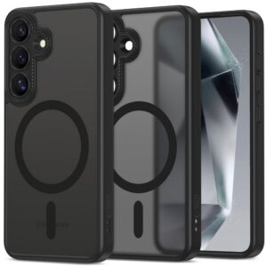 Dėklas Tech-Protect MagCam Galaxy S25, matinis juodas