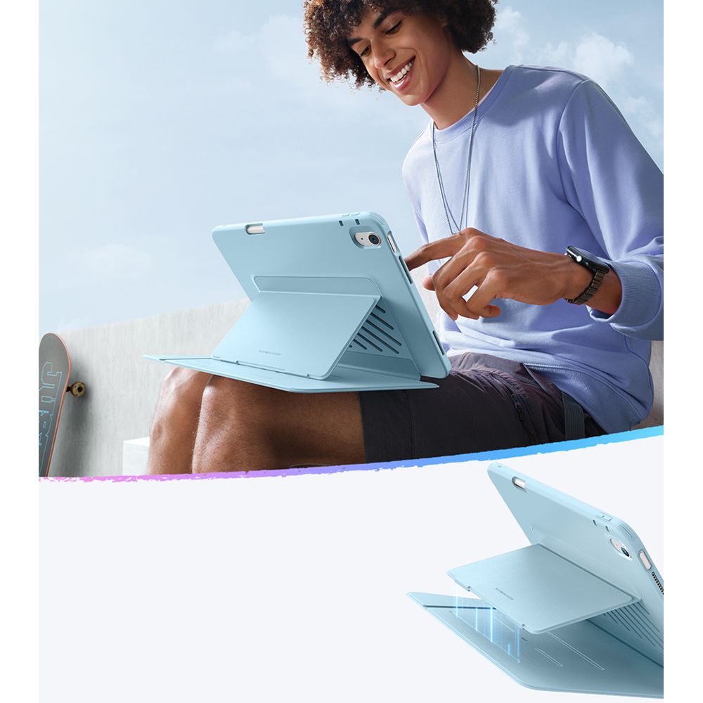 Dėklas ESR Flip Hybrid iPad Air 13" (2024-2026), šviesiai mėlynas - Image 8
