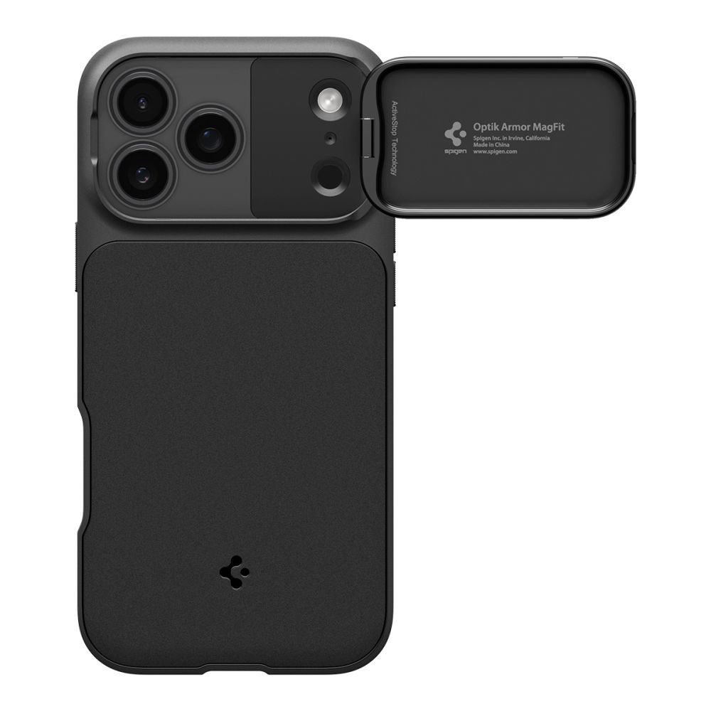 Dėklas Spigen Optik Armor MagSafe iPhone 17 Pro Max, juodas - Image 2