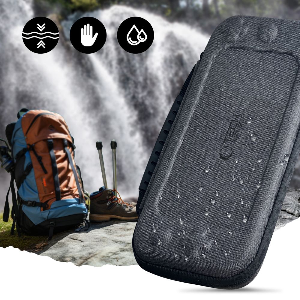 Dėklas Nintendo Switch 2 Tech-Protect Hardpouch, tamsiai pilkas - Image 4