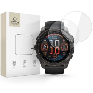 Apsauginis stiklas Tech-Protect Glass Fit+ Garmin Fenix 8 / 8 Pro (51 mm), 2 vnt., skaidrus