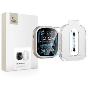 Apsauginis stiklas Tech-Protect Easy Set+ 2 vnt. Apple Watch Ultra/Ultra 2/Ultra 3 (49 mm), skaidrus