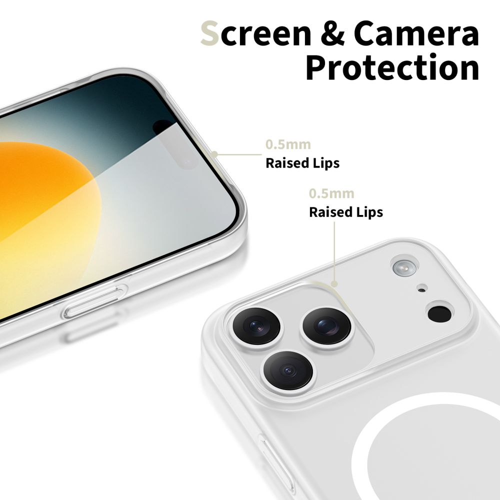 Dėklas Tech-Protect Magslim MagSafe iPhone 17 Pro, matinis baltas - Image 3