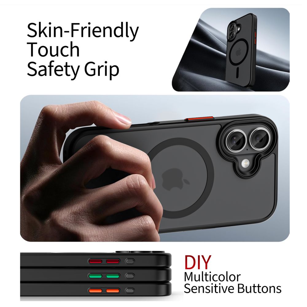 Dėklas Tech-Protect MagMat XT MagSafe iPhone 17, matinis juodas - Image 4