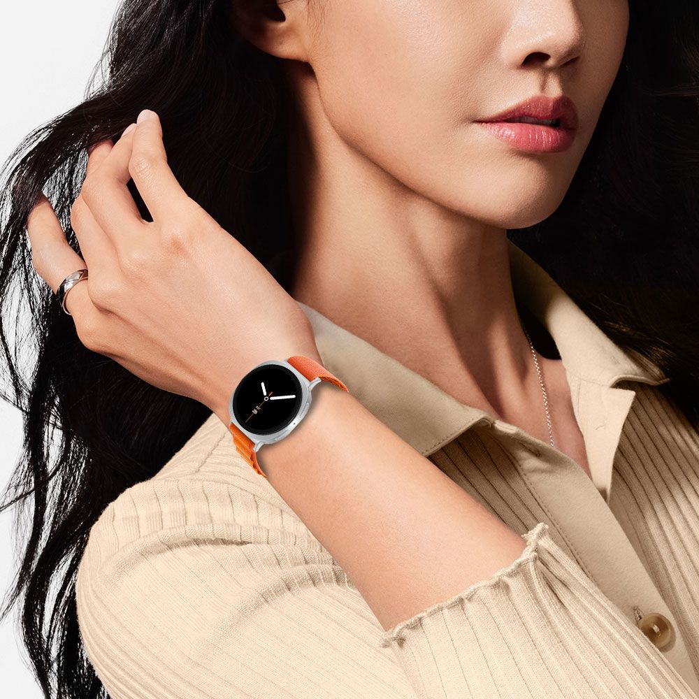 Dirželis Tech-Protect Nylon Pro Samsung Galaxy Watch 8 / 9 / Classic (40 / 44 / 46 mm), oranžinis - Image 4